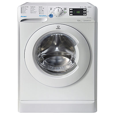 Indesit Innex BWE101684XW Freestanding Washing Machine 10kg Load, A+++ Energy Rating, 1600rpm Spin, White Indesit Innex BWE101684XW Freestanding Washing Machine 10kg Load, A+++ Energy Rating, 1600rpm Spin, White